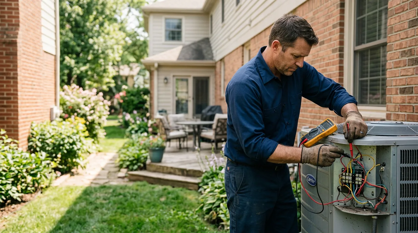 HVAC technician working near Maidsville, WV